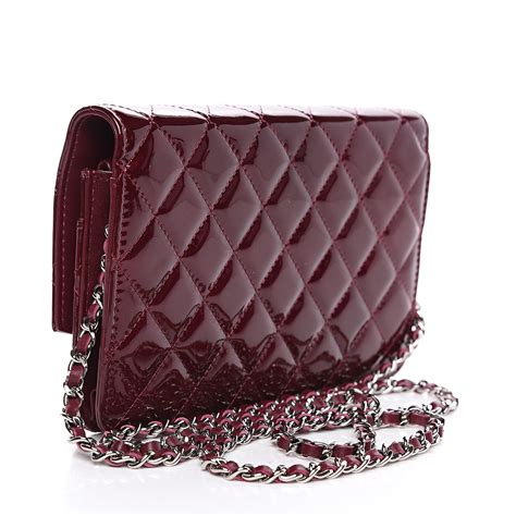 chanel patent quilted woc|coco chanel wallet.